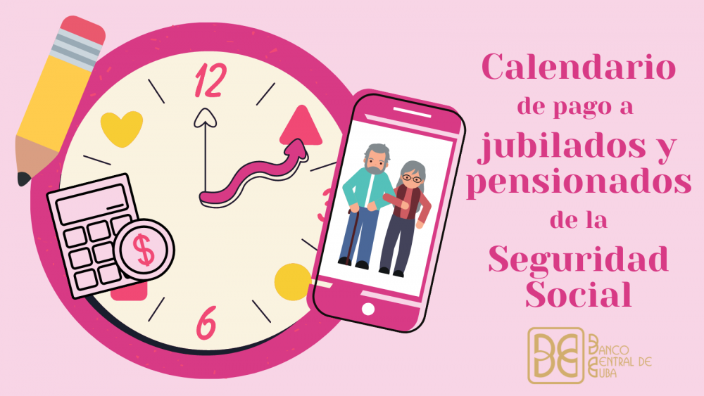 Imagen relacionada con la noticia :Calendario de pago a jubilados y pensionados de la seguridad social